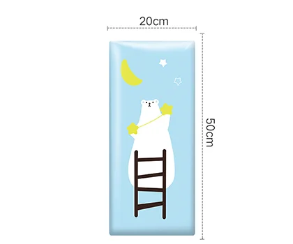 Pink bear children soft bag kindergarten anti-collision 3d wall stickers tatami surrounding baby background foam wall stickers - Цвет: F