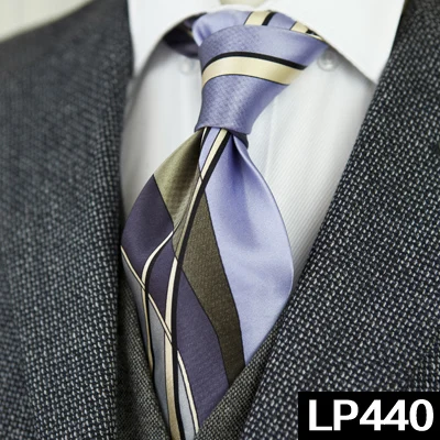 Классические разноцветные мужские галстуки с геометрическим рисунком Пейсли, шелк,, уникальные, ручная работа - Цвет: LP440