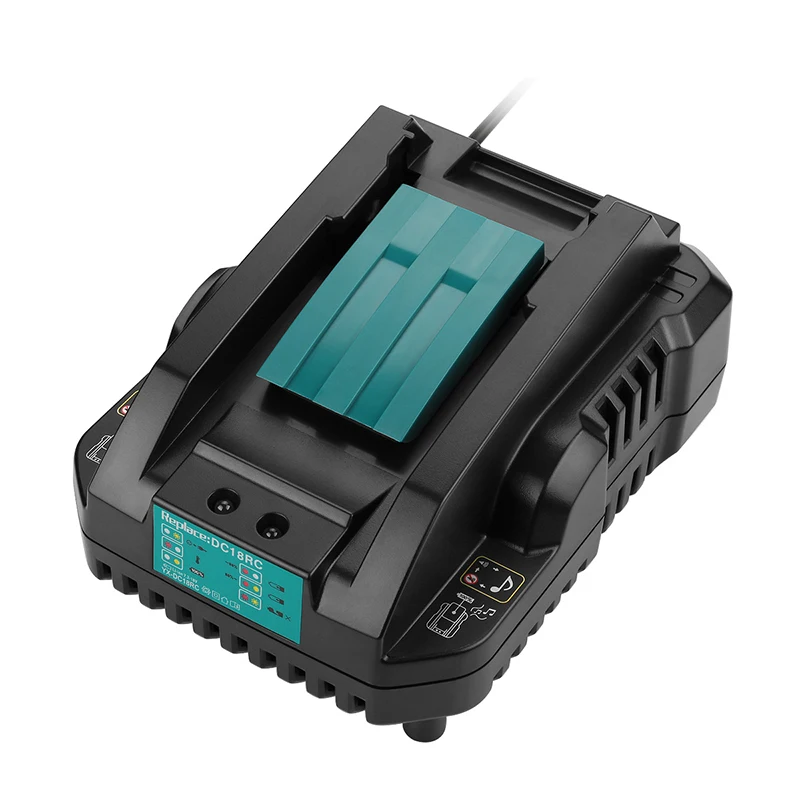 Зарядное устройство для Makita Bl1830 Bl1430 DC18RC DC18RA электроинструмент батарея США штекер DC18RC 14,4 в 18 в литий-ионный аккумулятор зарядное устройство