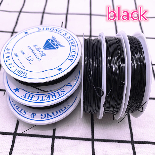 0.8 1.0mm Colourful Flexible Elastic Crystal Line Rope Cord for Jewelry Making Beading Bracelet Wire Fishing Thread Rope