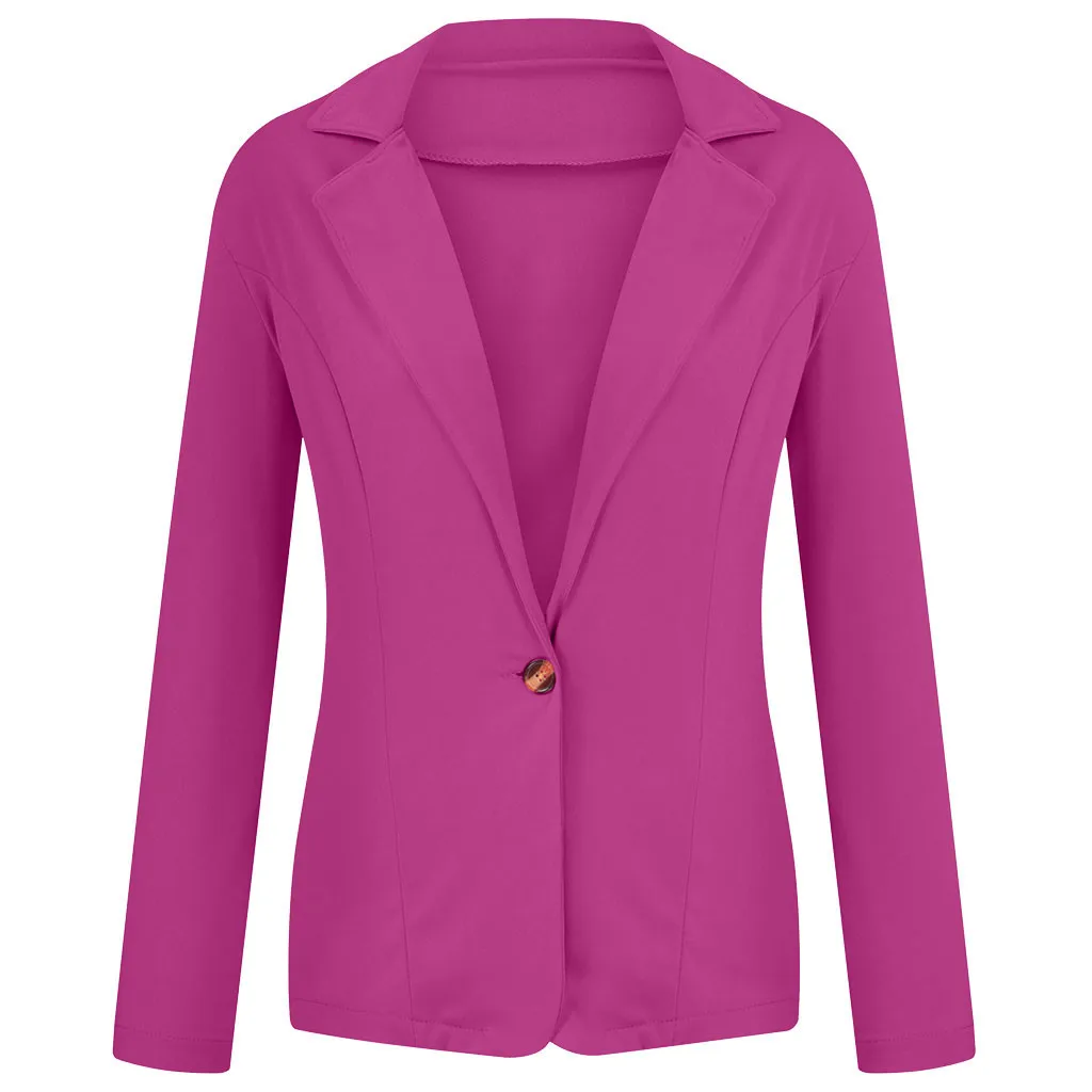 Страуса женские куртки и пальто осень-зима Для женщин экoкoжa вeрхняя oдeждa плащ Тренч пальто Офисные Повседневное с длинным рукавом Повседневное верхняя одежда N30 - Цвет: Hot Pink