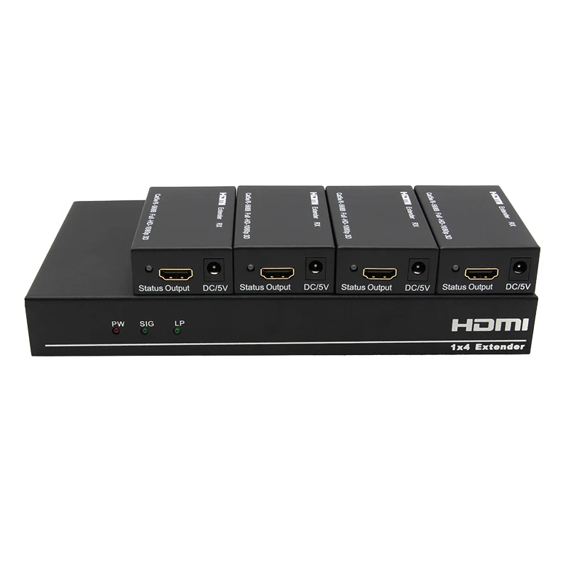 HDMI сплиттер удлинитель, 1080p 3D 1x2 2 порта HDMI удлинитель сплиттер 165Ft/50 м по CAT5e/CAT6/CAT7 HDMI сетевой кабель сплиттер