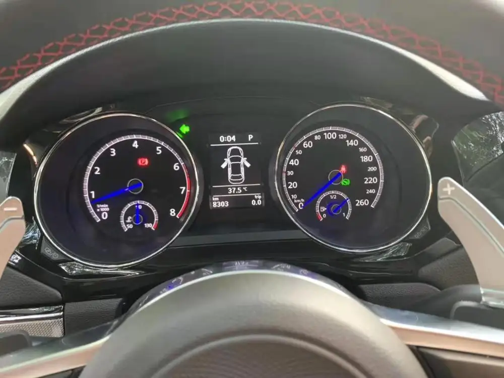 Для VW Passat B7 CC GOLF MK6 Scirocco Jetta MK6 Tiguan 5N Touran Polo GTI синий цвет инструмент кластер VDO синяя игла развертки