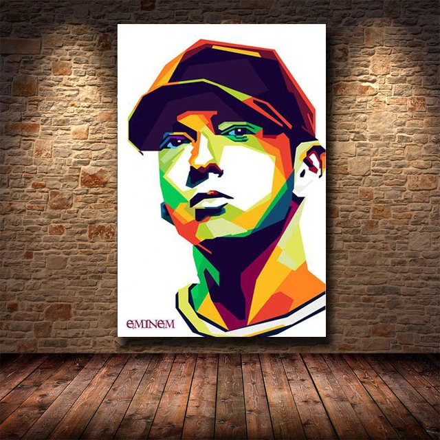 Eminem Musician Artist Artwork Printed on Canvas 13