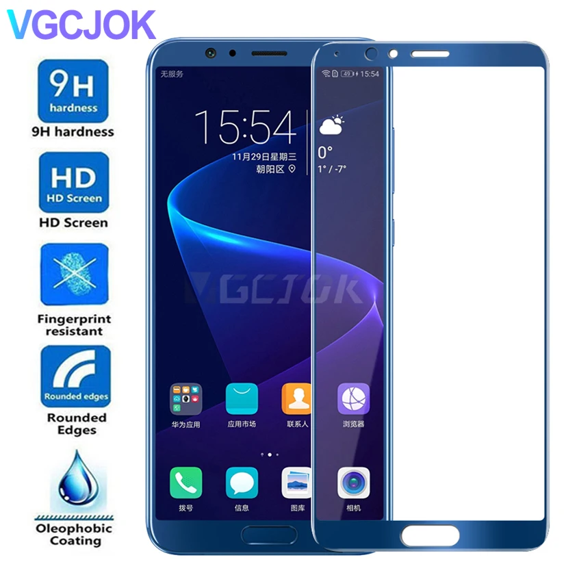 5D полное покрытие из закаленного стекла для huawei Honor 20 10 9 8 Lite Защита экрана для Honor view 20 V8 V9 V10 V20 защитная пленка