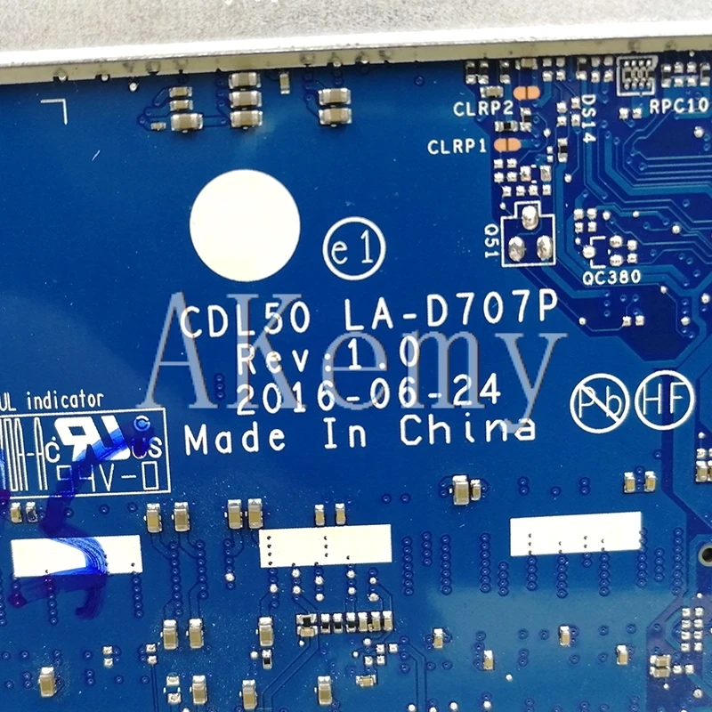 SAMXINNO для hp 15-AY материнская плата для ноутбука 903786-601 CDL50 LA-D707P I7-7500U тест ЦП ОК