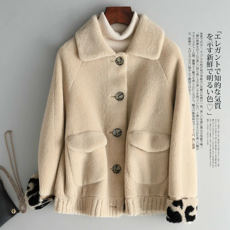 Fur Genuine Coat Female Women Clothes 2020 New Pink Real Lamb Fur Coats ...