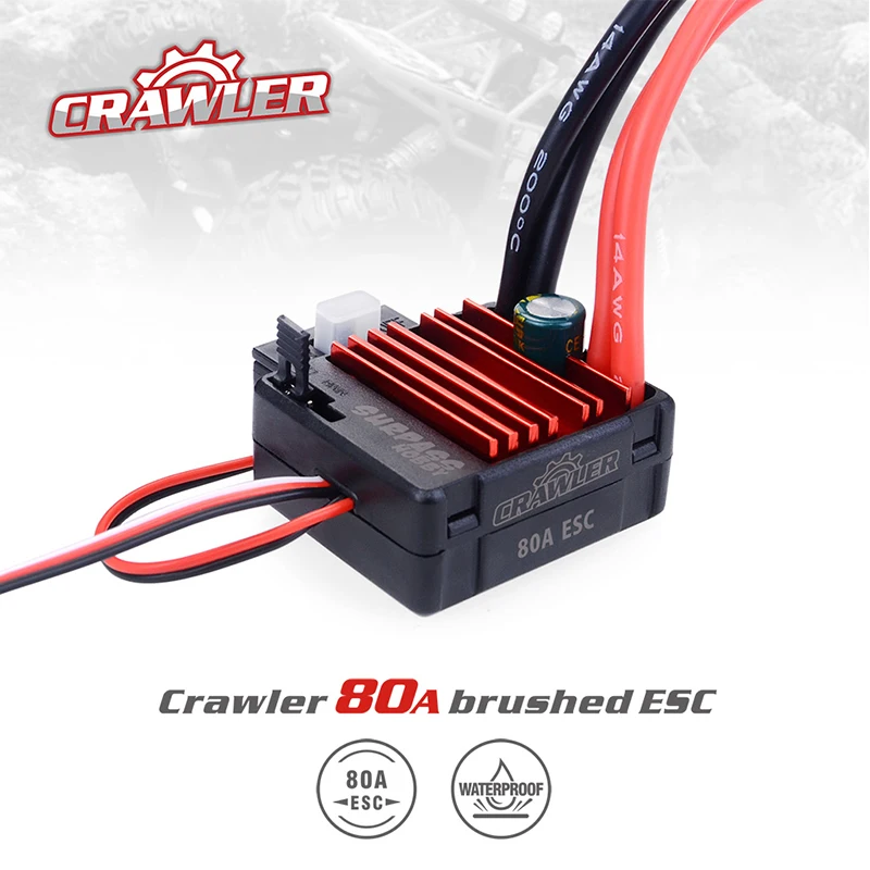 Surpasshobby 80a Brushed Esc For Rc 5slot 550 Brushed Motor For