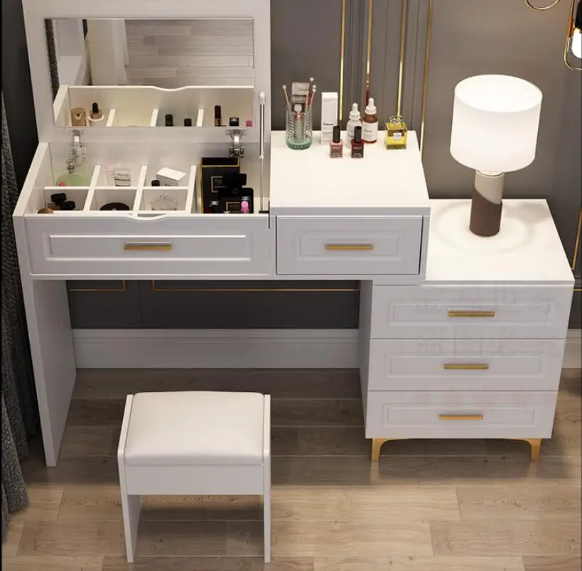 

Dressing table bedroom modern minimalist storage cabinet integrated net red ins wind light luxury multifunctional flip dressing