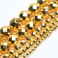 Faceted 18K gold