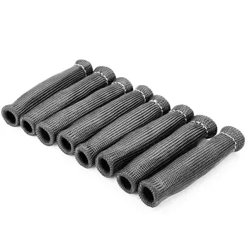 

8Pcs/Set Spark Plug Sleeve Spark High Temperature Automobile Spark Plug Plug Wire Boots Protector Sleeve Heat Shield Cover