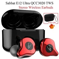 Sabbat E12 Ultra QCC3020 TWS słuchawki Bluetooth 5.0 aptx słuchawki bezprzewodowe słuchawki stereo zestaw słuchawkowy z redukcją szumów PK X12 Ultra