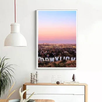 

Hollywood poster Canvas painting Print Wall Art Home Decor Poster No Frame