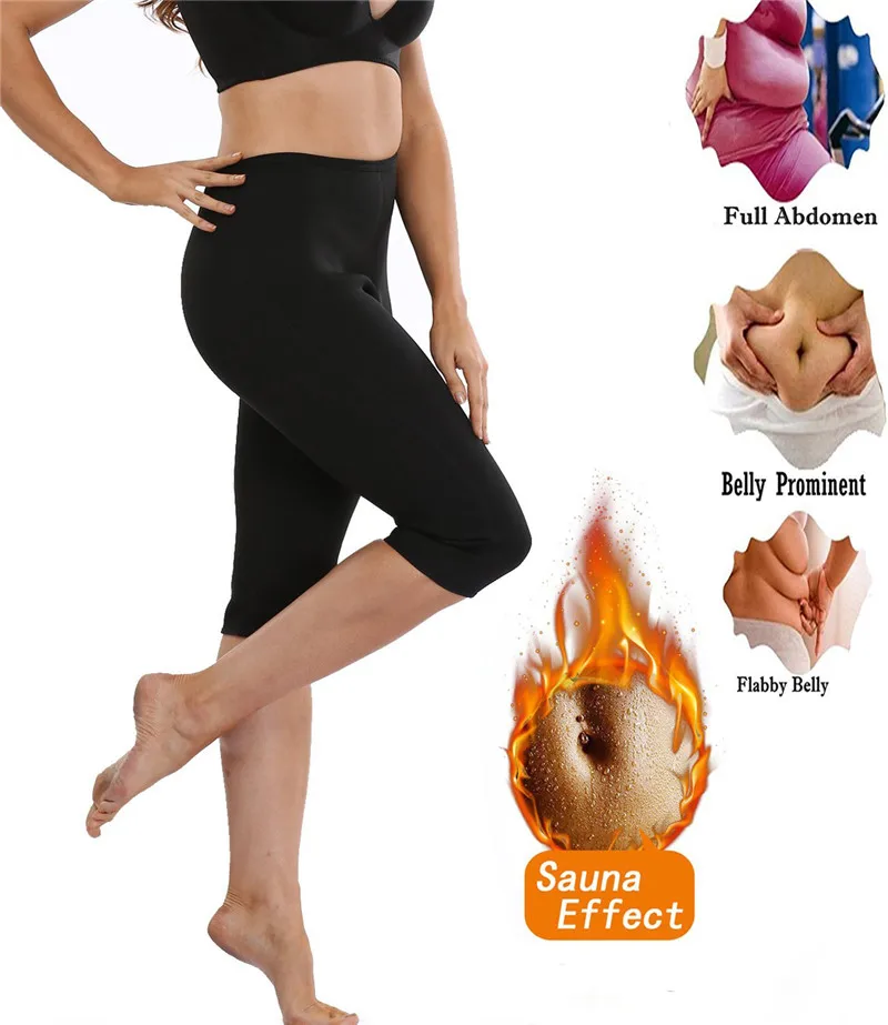 NINGMI Slimming Pants Women Neoprene Sauna Suit Control Panties Weight Loss Hot Sweat Waist Trainer Body Shaper Shorts Keep Warm (3)