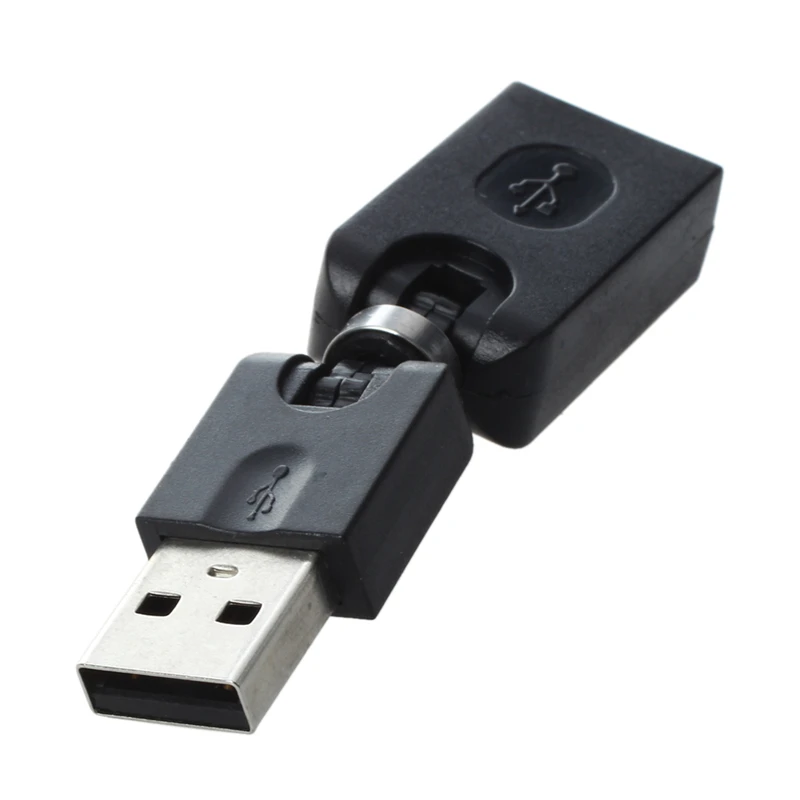 Поворотный угол USB 2,0 папа-мама кабельный конвертер