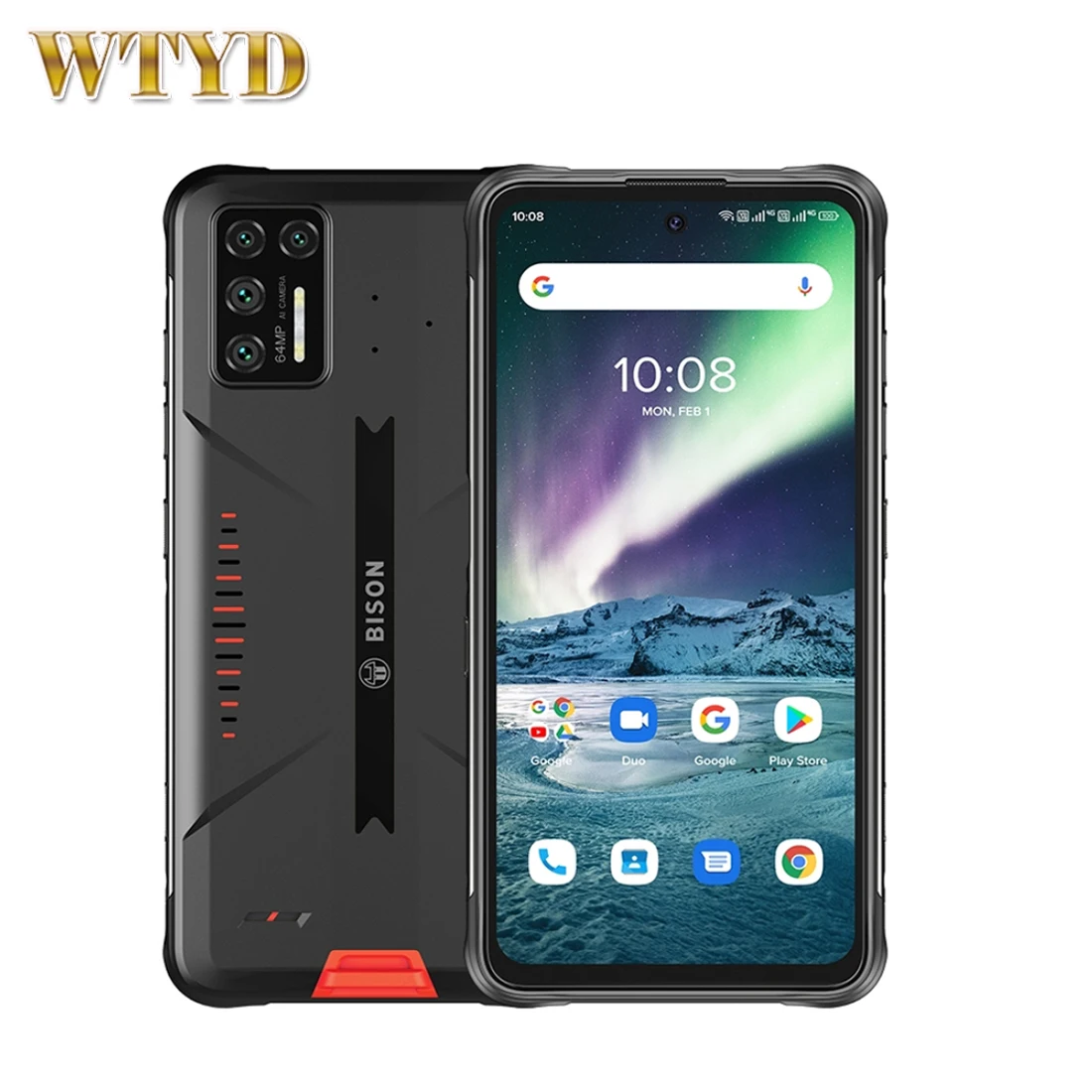 Cover Per Umidigi Bison GT (6.67'') Con Vetro Temperato - Custodia Trasparente TPU Morbida Antiurto + Pellicola - DUO5