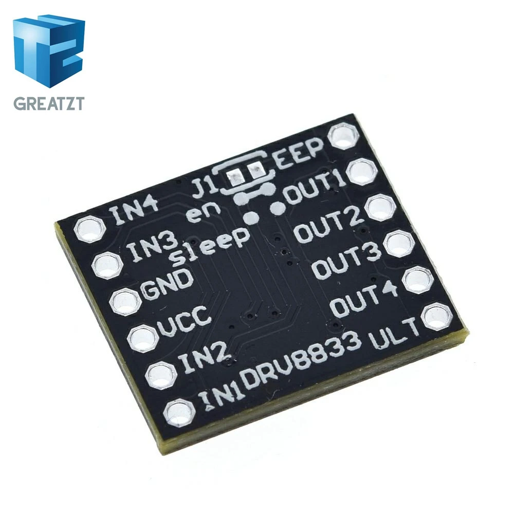 2 канальная плата модуля драйвера двигателя постоянного тока GREATZT DRV8833 1 5 А 3 10 в|dc