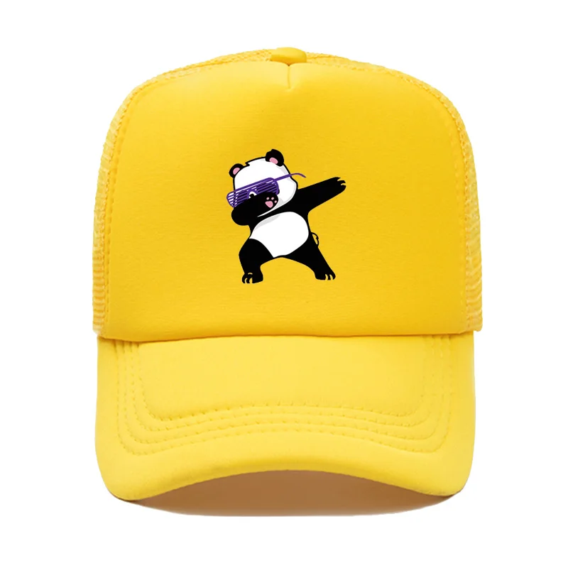 color8 Qi xin cat plays the cool panda series baseball cap male and female hipster hip hop cap fashion joker hot style net hat - Цвет: color8