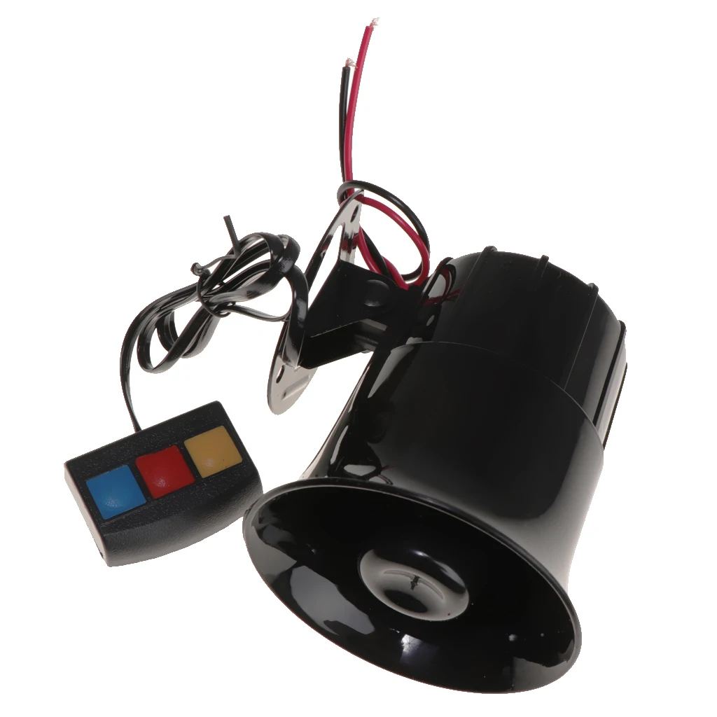 30W 12V Motorcycle Car Loud Horn 110dB Siren Sound Speaker Alarm 3 Sound