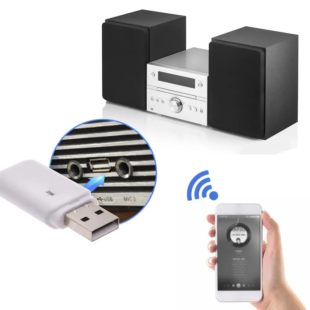 Беспроводной bluetooth-приемник USB AUX аудио адаптер для автомобиля mp3-плеер динамик громкой связи автомобильный комплект микрофон вызов без 3,5 мм Jack