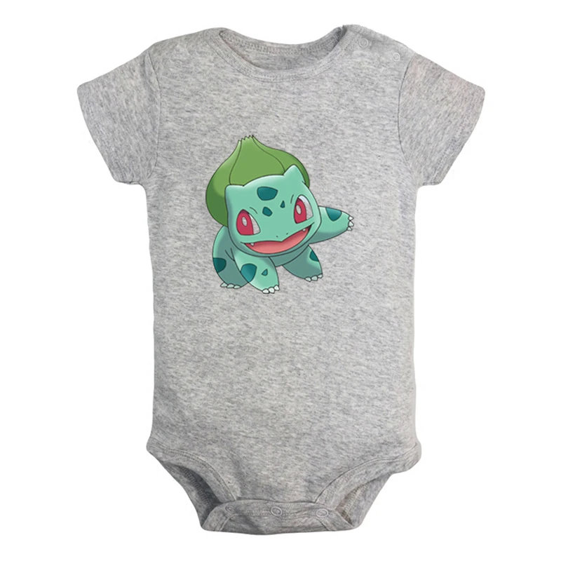JcBaby578GD Милый дизайн с покемонами, чармандером, бульбазавром, Пикачу, Сквиртл, комплекты для новорожденных мальчиков и девочек, комбинезон с принтом, боди для младенцев, одежда - Цвет: JcBaby578GD