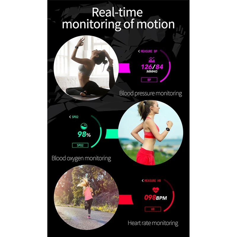 S01 Bluetooth Смарт часы Мода кровяное давление кислородный монитор сердечного ритма Smartwatch для Android Ios Телефон(золото+ розовый