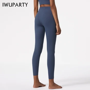 

IWUPARTY Sport Pants Pockets High Waist Straps Black Sportwear Fitness Tight Sexy Workout GYM Leggins Women Sport Lulu Leggins