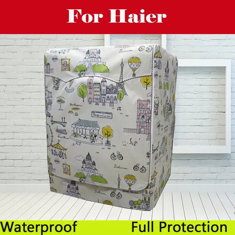 

Wash Machine Cover Waterproof Case Home Roller Dust-Proof Cover For Haier XPB76-113S HSW72-588A 58-020-R HW55-1010 HTW82-178