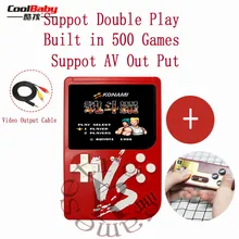 Портативный игровой плеер ретро мини портативная игровая консоль Встроенный 500 игр Поддержка AV выход DoublePlay 2,6 дюймов видео игровой плеер