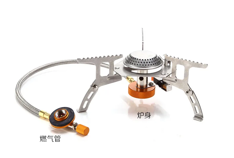 

Outdoor Split Furnace End Windproof Raging Fire Camping Stove Coying Utensils Picnic Gas Stove Open Country Portable Equipment S