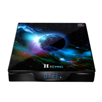 

H10 Pro Smart TV Box Android 9.0 TV Box Set Top Box 2.4G 5G WiFi 6K Media Player(4+32G)