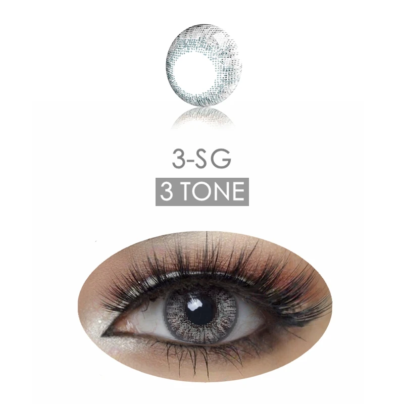 3-SG Цветные контактные линзы серии 3 Tone - Цвет: 3-SG