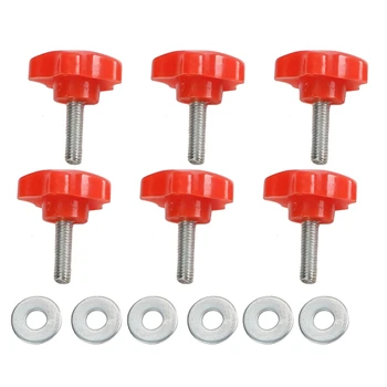 

12 PCS Car Roof Screws Cover-Red with Shim for Jeep Wrangler JK 2007-2018 4 Door