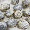 Natural Handmade Storage Agate Geode Necklace Rough Quartz Crystal Earring Rings Box Crystal Stone Women Jewelry Container 5