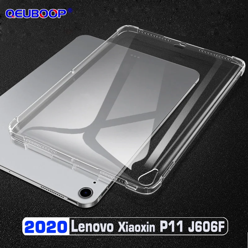 Прозрачный чехол для планшета Lenovo Tab P11, J606F, 11 дюймов, TB, J606N, J606L, противоударный Тонкий чехол из ТПУ, силиконовая задняя крышка, чехол|Чехлы для планшетов и электронных книг| | АлиЭкспресс