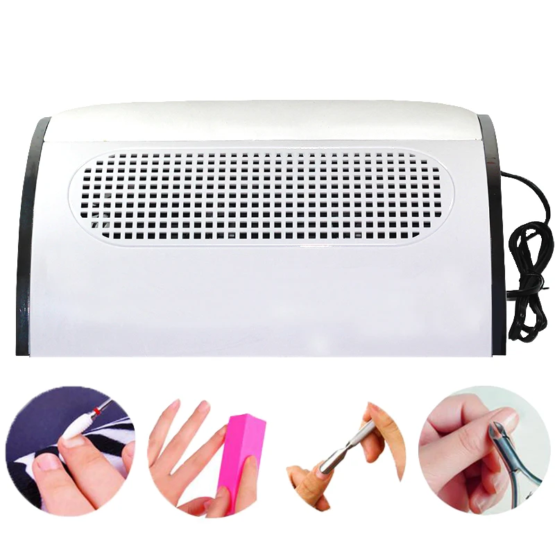 40 Вт Мощный пылеуловитель для ногтей Вентилятор искусство салон всасывания