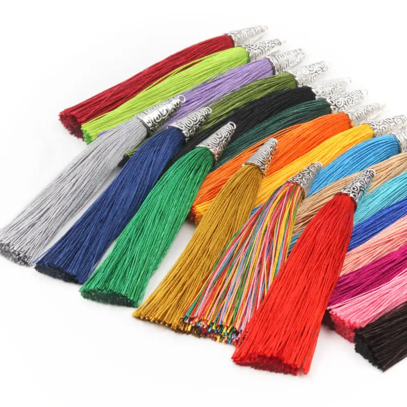 Metal Cap Tassel Jewelry Clothing Hat Decorative Earrings Accessories DIY Crafts 5Pcs tassel fringe,tassel decoration,tassel accessories,tassel trim,mini tassels