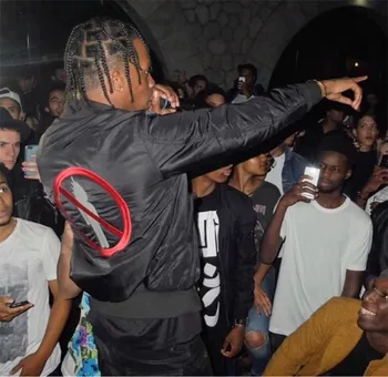 

Travis Scott No Bystanders Bomber Jacket Men Women Hip Hop High Quality Force Pilot Jacket Winter Coats Jackets