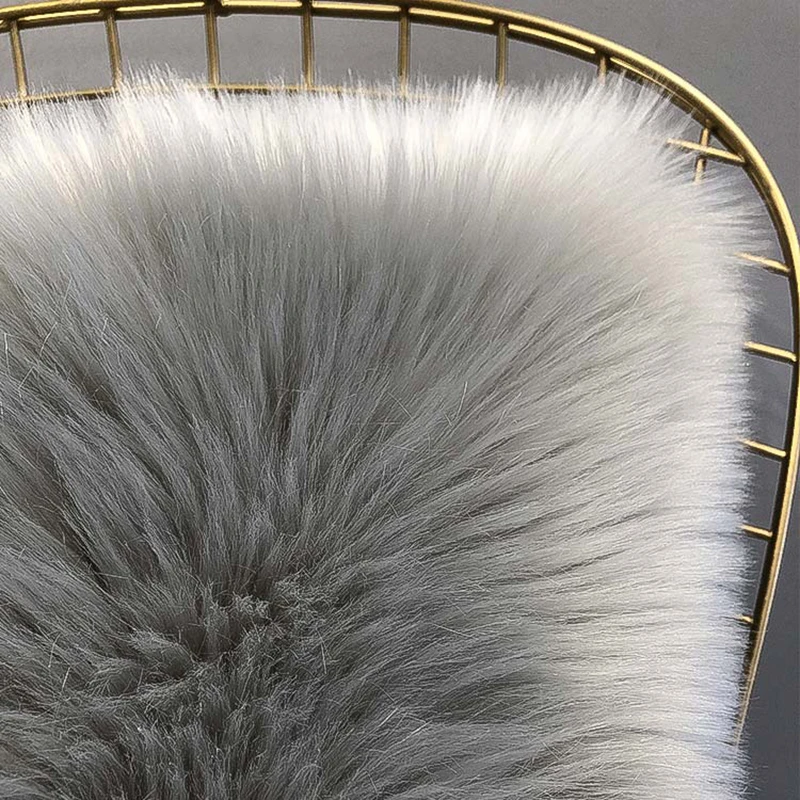 Soft luxury white faux fur throw p