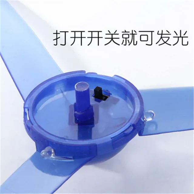 2021 hot sale 1pc Fun outdoor sports pull line saucer toys LED lighting UFO parent-child interaction Creative 7 color spin-off 5