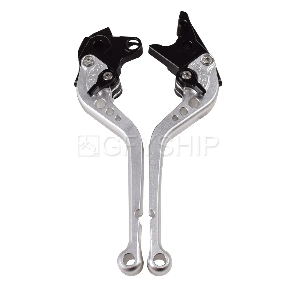 Для Kawasaki ZX6R ZX636R 2007- ZX10R 2006- Мотоцикл с ЧПУ сцепные рычаги ZX 6 10 636 R ZX-6R ZX 636R ZX-10R ZX 6R - Цвет: Long Silver