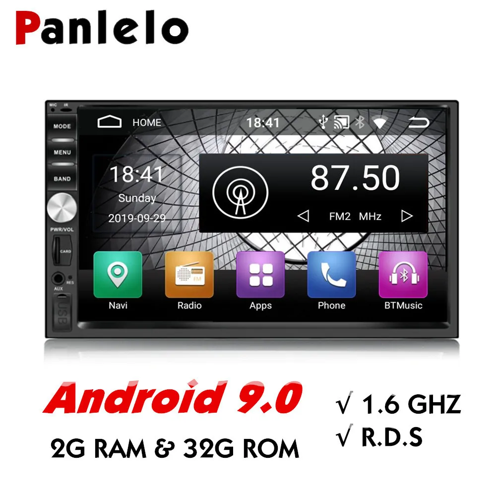 Panlelo S1 Plus 2 Din Android автомобильное радио gps навигация 2G 3 2G Android 9,0 стерео 2 din с Bluetooth 7 дюймов Android для Kia