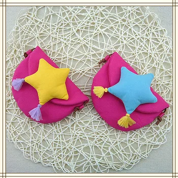 

10PCS Korean Baby Mini Coin Bag Cute Cotton Little Girl Small Zero Wallet Pouch Kawaii Kids Tassel Crossbody Bags Gift