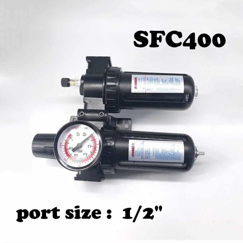 

Free shipping SFC400 SFC-400 1/2\" air filter lubricator filter gas source port size Treatment Unit