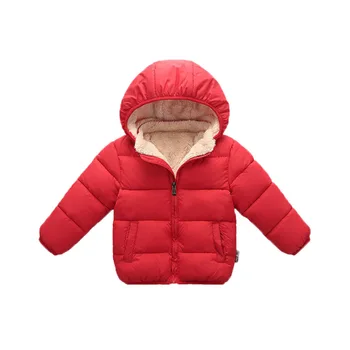 

BOYS Cotton-padded Clothes Young Children's Winter Style Jacket Cotton-padded Clothes Plus Velvet Thick Warm Cotton-padded