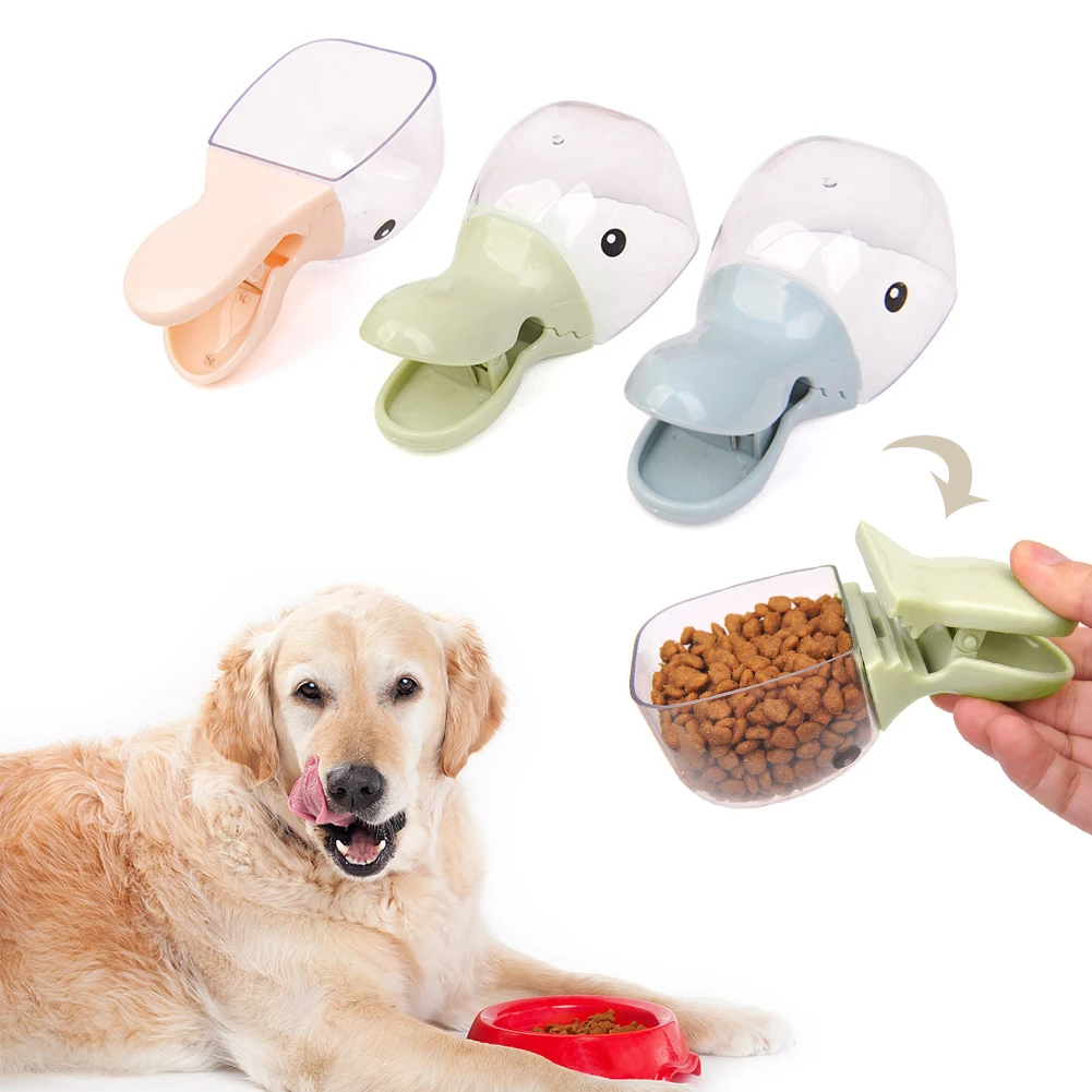 

Cute Duckbill Pet Spoon Dog Cat Food Shovel Multifunctional Food Spoon Cat Food Sealed And Fresh Clip Pet Supplies