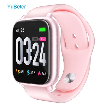 

YuBeter Touch LCD Screen Bluetooth Ladies Smart Watch Waterproof ip68 Smartwatch for Women Men Support Fitness Tracker Pedometer