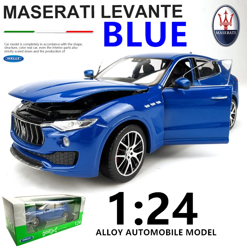 Welly 1:24 Levante Maserati автомобиль сплав модель автомобиля моделирование автомобиля украшение коллекция подарок игрушка Литье модель игрушка для мальчиков - Цвет: Levante Maserati