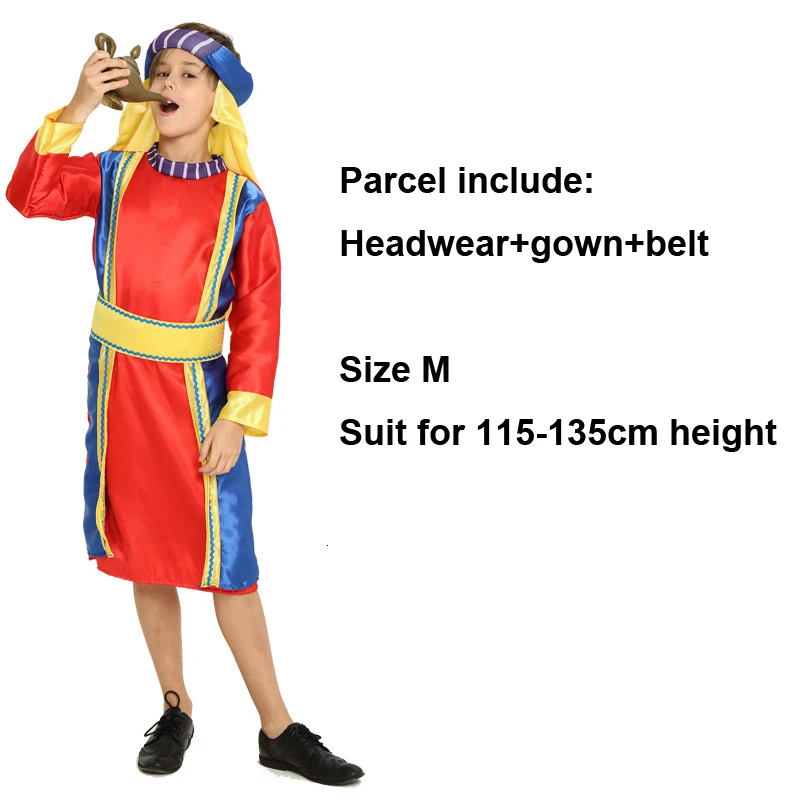 Luxury Children Halloween Carnival Ancient Arab Aladdin Cosplay Costumes for Kids Boys Girls Princess Belly Dance Clothing - Цвет: As photo