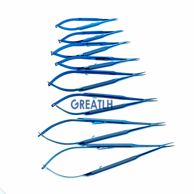 Titanium Castroviejo Needle Holders Ophthalmic Tweezer Forceps 12cm